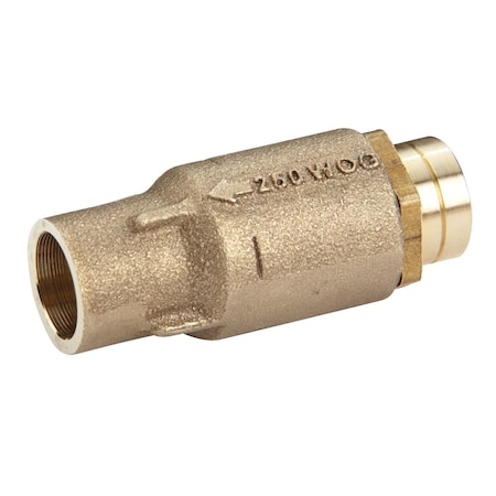 Watts 1/2 In Lead-Free Brass Silent Check Valve, Solder End Connections 0555181